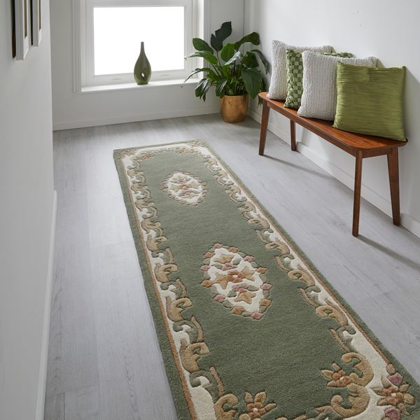 Royal Aubusson Runner - Green